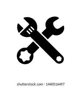 service icon. repair Icon. Vector Logo Template. Flat Illustration Trendy Design.