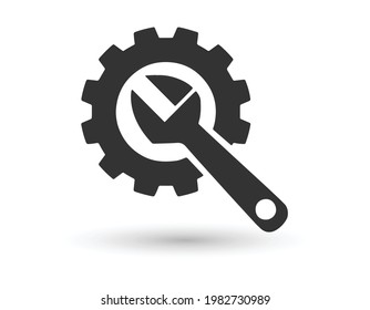 service icon. repair Icon. Vector Logo Template. Flat Illustration Trendy Design.