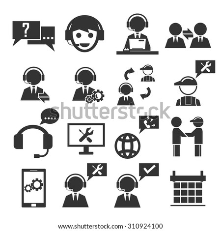 Service Icon Set Stock Vector (Royalty Free) 310924100 - Shutterstock