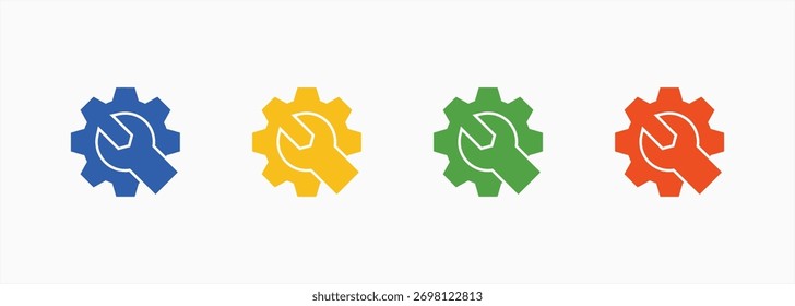Service Icon Set Color Multiple Style Collection