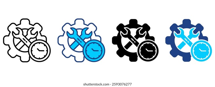 Service Icon Set Multiple Style Collection