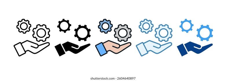 Service Icon Set Multiple Style Collection