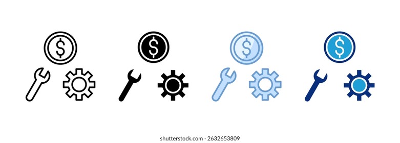 Service Icon Set Multiple Style Collection