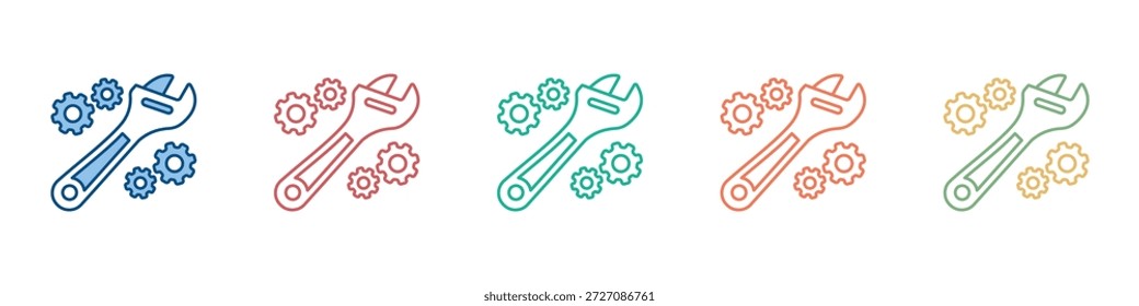 Service Icon Set Multiple Style Collection