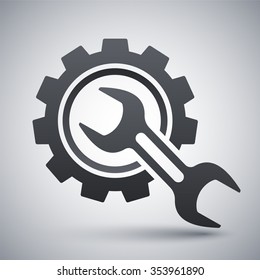Service icon, stock vector