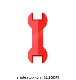 Service icon. This isolated flat symbol uses modern corporation light