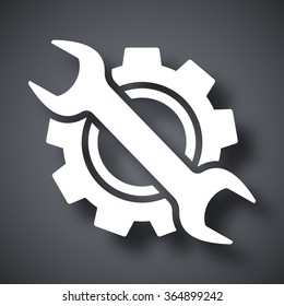 Service icon, vector