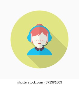 Service icon, Vector flat long shadow design. Shipping and logisticst concept.