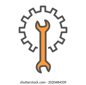 concepto de ilustración de vector de icono de servicio