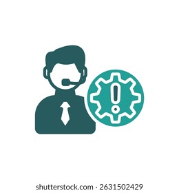icono de servicio. Vector. Trazo editable. signo de estilo lineal para uso Diseño web, logotipo. Ilustración de símbolo.
