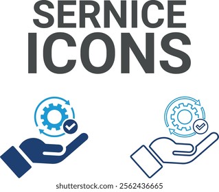 Service icons. Contains customer satisfaction, assistance, experience, feedback, operator and technical support icons. Solid icon collection.