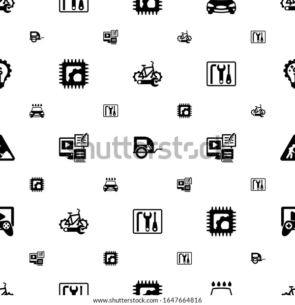 service icons
pattern seamless. Included editable filled bike repair service, pet
trailer, Car wash service, Electronics repair, Payment Processor
icons. icons for web and
mobile.