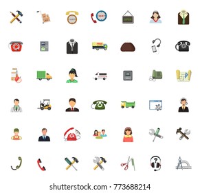 Service icons set