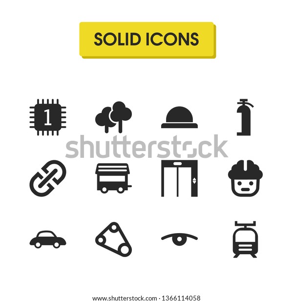 Service icons set with button, core and lift\
elements. Set of service icons and chatbot concept. Editable vector\
elements for logo app UI\
design.