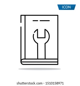 service icons set flat design on white background. 
