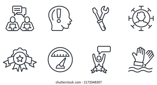 service icons set . service pack symbol vector elements for infographic web