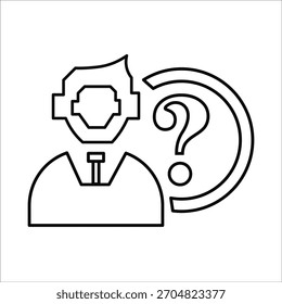 Iconos de servicio. Vector de línea simple