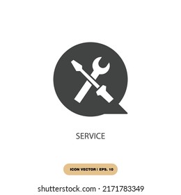 service icons  symbol vector elements for infographic web
