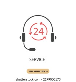 service icons  symbol vector elements for infographic web