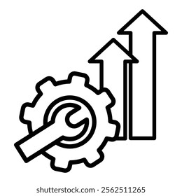 Service Improvement Icon Element For Design