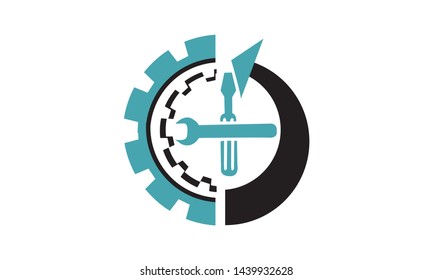 Service industry engineering design logo