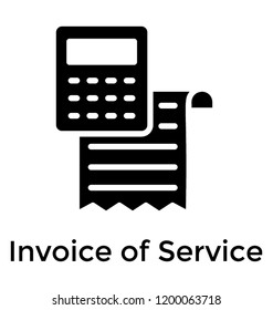 
A service invoice for billing 
