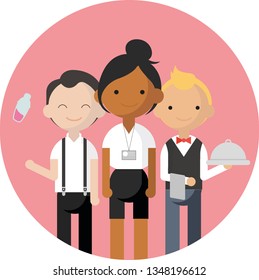Service Kitchen Worker Characters