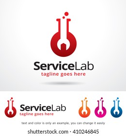 Service Lab Logo Template Design Vector Design 