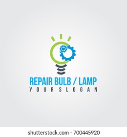 Service Lamp Vector Logo