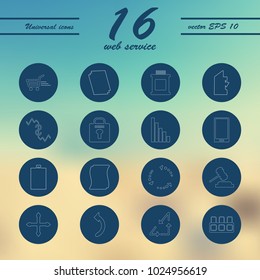 service line Icons Vector set