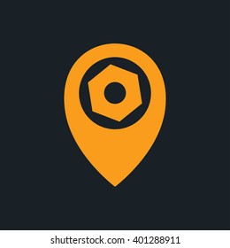 Service and location icon