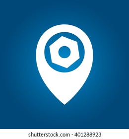 Service and location icon