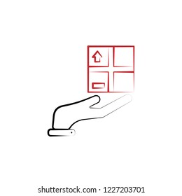 Service logistic 2 colored line icon. Simple colored element illustration. Service logistic outline symbol design from finance set