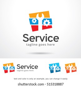 Service Logo Template Design Vector
