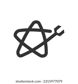 service logo template. Icon Illustration Brand Identity. Isolated and flat illustration. Vector graphic