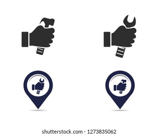 service logo vector icon template