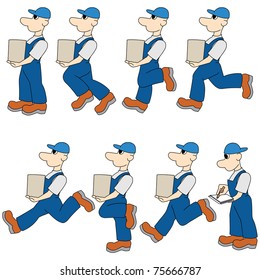 Service man icons