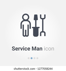 service man vector icon