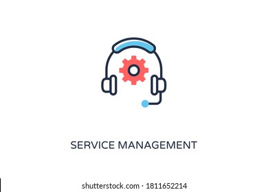 Service Management icon in vector. Logotype