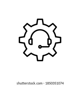 Service Management icon in vector. Logotype