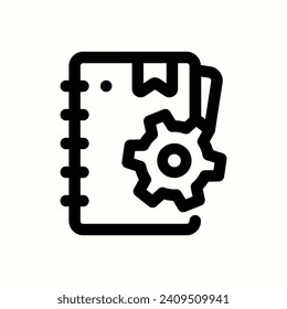 service, manuals icon, isolated icon in light background, perfect for website, blog, logo, graphic design, social media, UI, mobile app