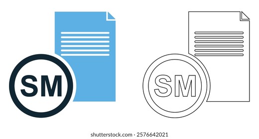 service mark icon vector, for branding, trademark, legal, business, or intellectual property themes