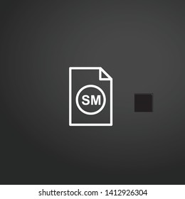 Service Mark vector icon. Service Mark concept stroke symbol design. Thin graphic elements vector illustration, outline pattern for your web site design, logo, UI. EPS 10.