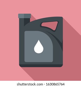 Service motor oil icon. Flat illustration of service motor oil vector icon for web design