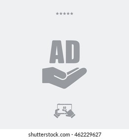 Service offer - Advertising solution - Minimal icon