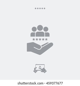 Service offer - Best team - Minimal icon