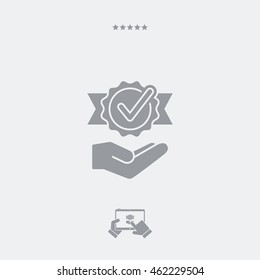 Service offer - Check best option - Minimal icon
