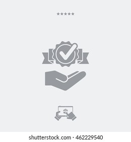 Service offer - Check best option - Minimal icon