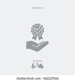 Service offer - Check best option - Minimal icon