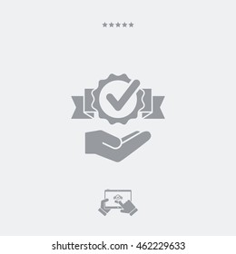 Service offer - Check best option - Minimal icon